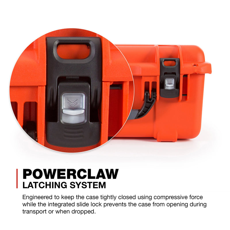 Waterproof Nanuk 933 Hard Case with Foam Insert - Orange
