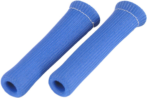 Protect-A-Boots Design Engineering Blue 6" Spark Plug Boot Protector Sleeves Pack of 2 – Heat Resistant Covers for Spark Plug Boots and Engine Wire Protection