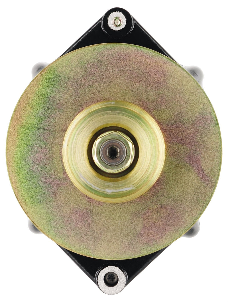 Alt Powermaster GM 12SI Black 150A Smooth Look™ 1V Pulley & Baffle 1 or 3 Wire