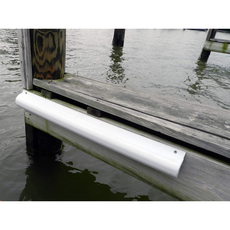 PVC Piling Bumper Dock Edge + Inc. (White, 6-Feet)