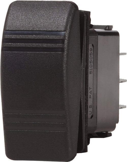 Contura Blue Sea Systems 8285 (ON)-OFF-(ON) SPDT Switch, Black