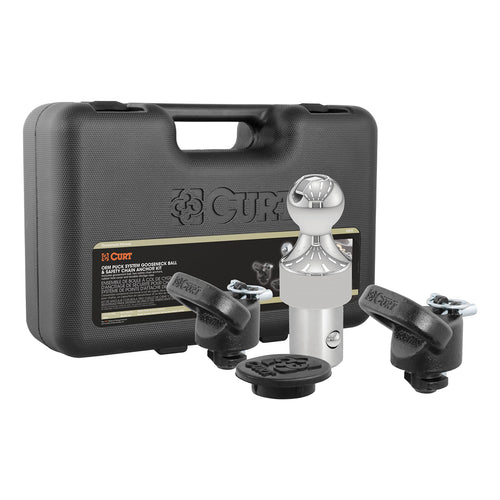 CURT 60638 Gooseneck Hitch Kit OEM Puck System, Fits Select Ram Trucks, 38,000 lbs. GTW, 2-5/16-Inch Ball, Pucks Required, Chrome Powder Coat