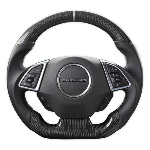 Carbon Fiber Drake Muscle Cars CA950-15 Steering Wheel with Leather Grips Heated