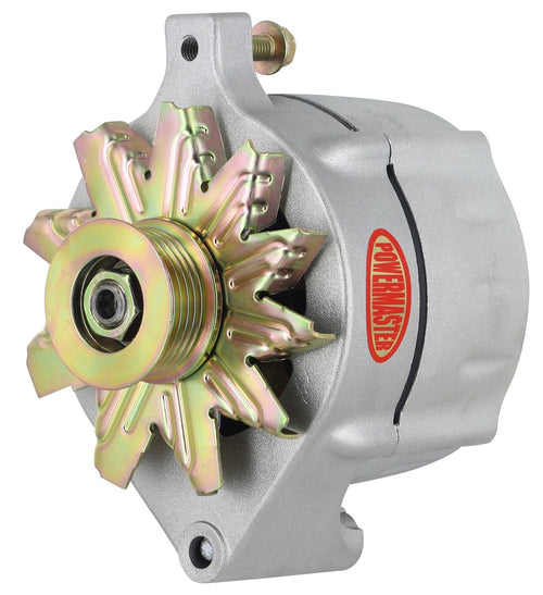 8-47108 Powermaster Alternator (Ford Upgrade Natural 100A XS Volt Smooth Look 6 grv Pulley), 1 Pack