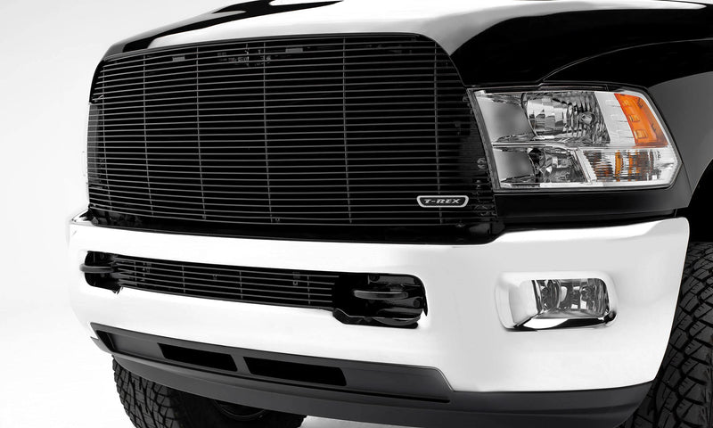 2013-2018 Ram 2500, 3500 T-Rex Grilles Billet Grille, Black, 1 Pc, Replacement - PN #20452B