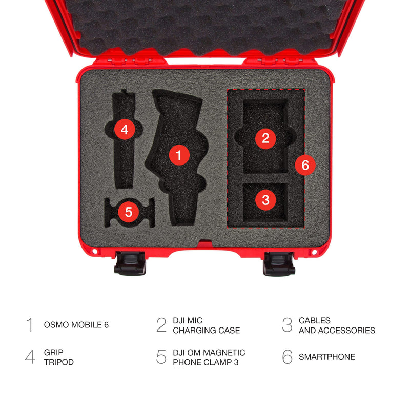 DJI OSMO Mobile 6 - Blue Nanuk Case 910 w/Foam (C0798)