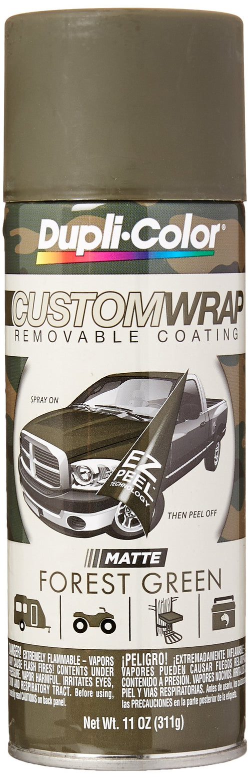 Custom Wrap Matte Dupli-Color ECWRC8147 Removable Automotive Paint – Forest Green Spray Paint - 11 oz. Aerosol Can