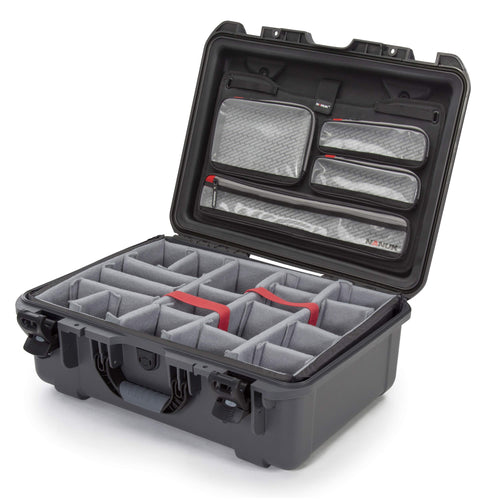 Graphite Nanuk 940 Waterproof Hard Case with Lid Organizer and Padded Divider
