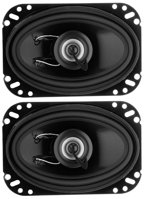 TRQ462 Planet Audio 4 x 6 Inch Car Speakers - 200 Watts of Power Per Pair, 100 Watts Each, Full Range, 2 Way, Sold in Pairs