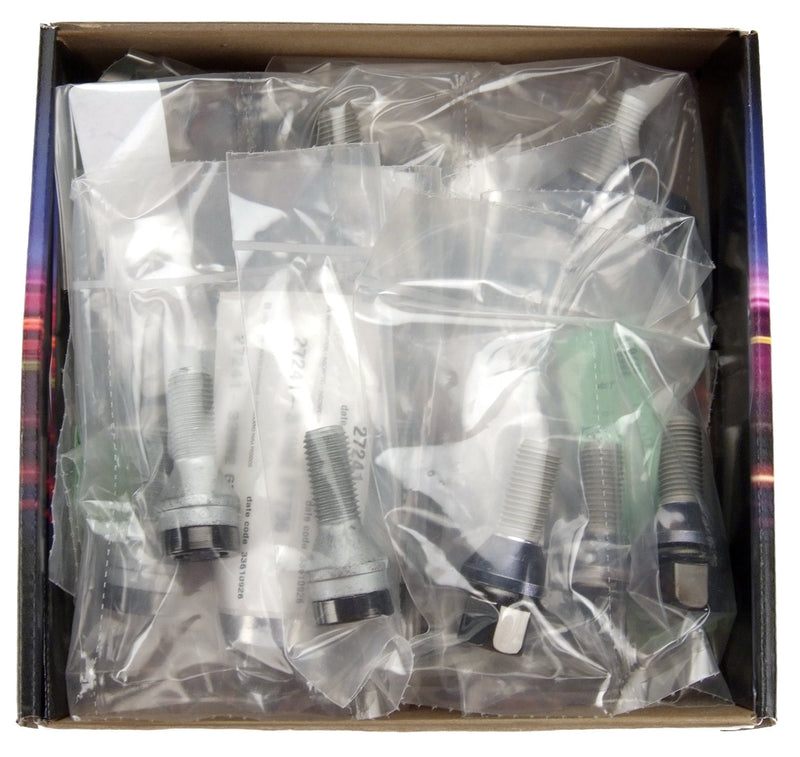 McGard Black M14 x 1.5 Thread Size Cone Seat Lug Bolt Wheel Installation Kit for 5 Lug Vehicles