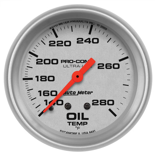 Auto Meter Ultra-Lite 4441 Mechanical Oil Temperature Gauge
