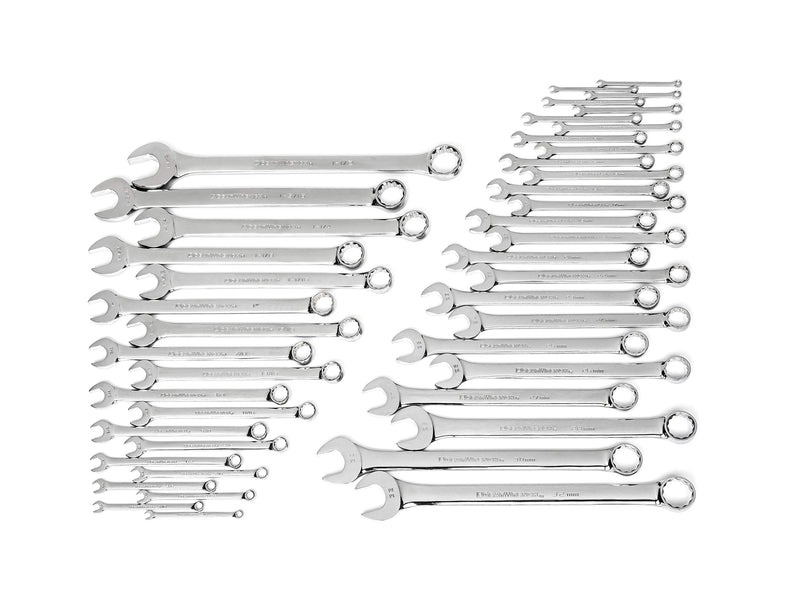 44 Pc. GEARWRENCH Master Combination Wrench Set, Metric/SAE - 81919