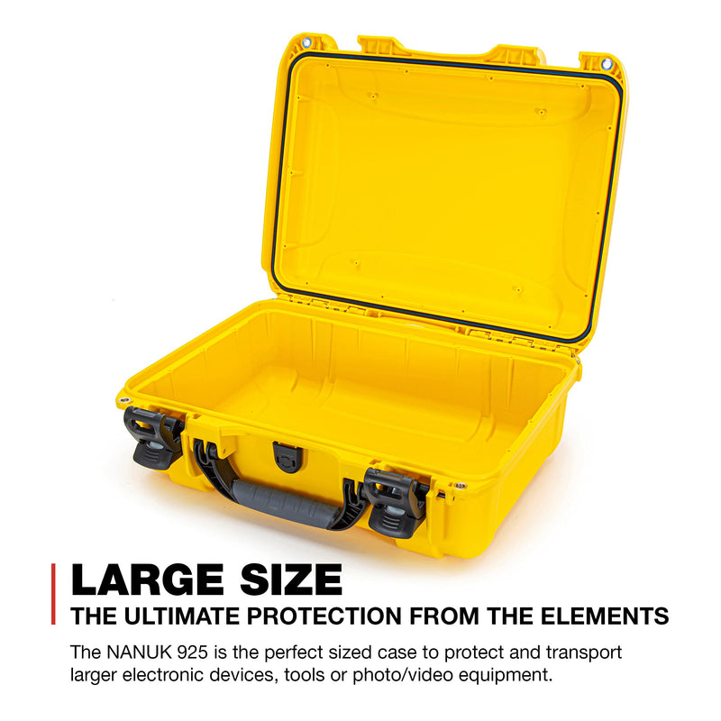925 Waterproof Hard Case Nanuk 925-0004, Empty, Yellow