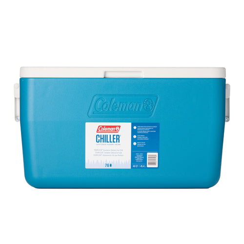 Coleman 48qt Chiller Insulated Portable Cooler with Ice Retention & Heavy-Duty Handles, Made in USA, Great for Camping, Tailgating, Parties, Sports, Concerts & More