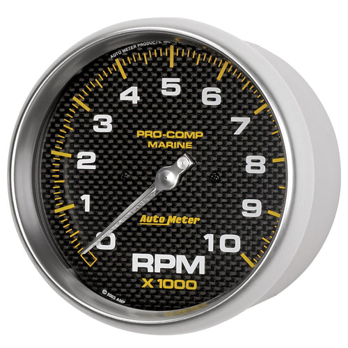 Tachometer, AutoMeter Gauge, 5", 10K RPM, Marine Carbon Fiber (200801-40), Multi