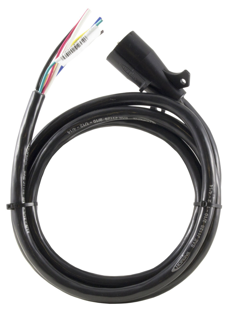 8' 7 RV Blade Molded Trailer Cable, GRAY Hopkins Towing Solutions 20146