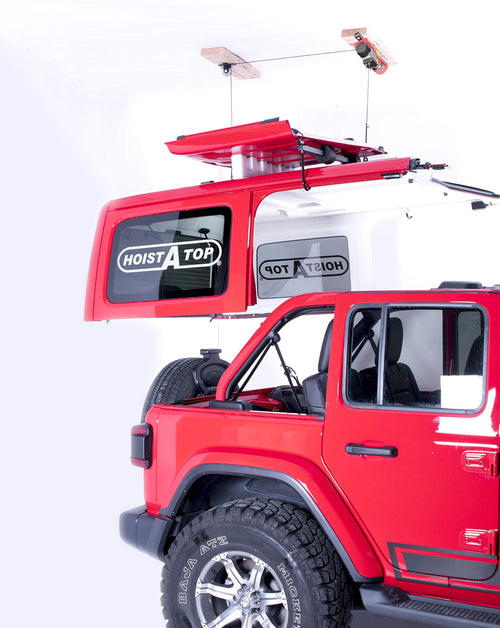 Power Hoist-A-Top Lange Originals for 2 Door JL Jeeps Hardtop Removal System with Electric Unit