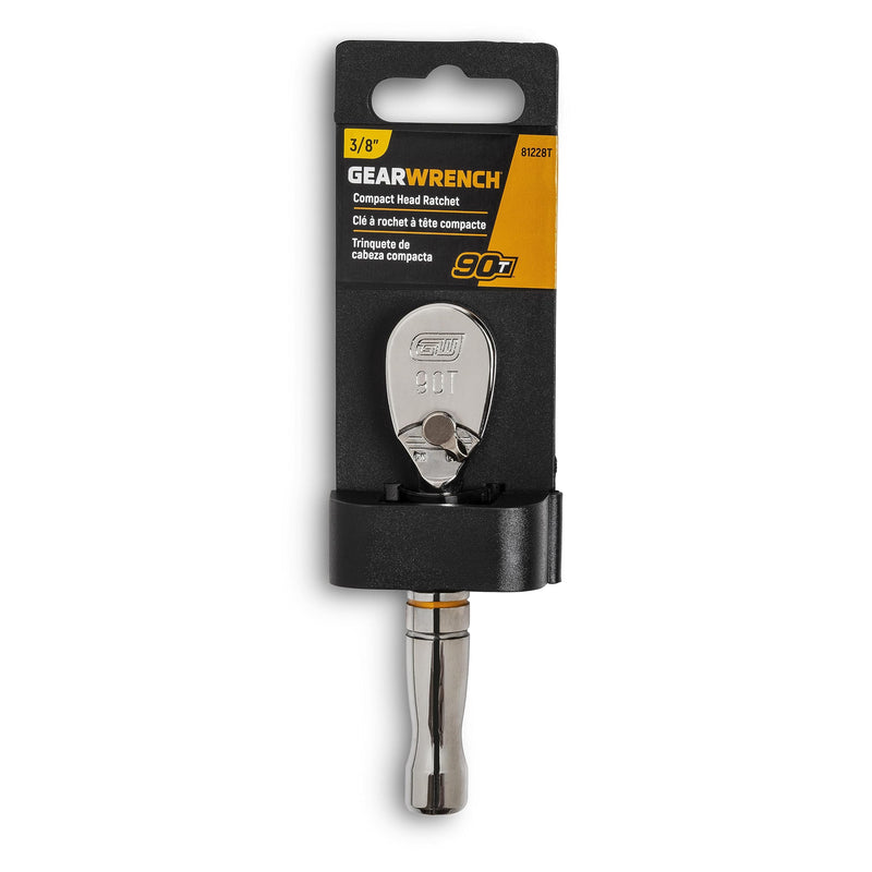 3/8" Drive GEARWRENCH 90 Tooth Fp Compact Head Rat 4.7" (81228T)