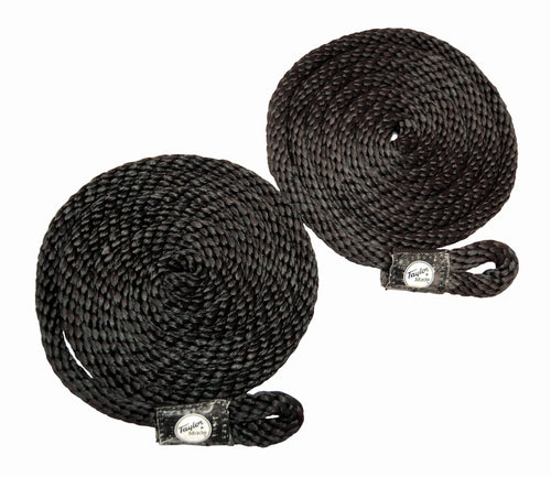 Taylor Made Fender Lines Loc Fender 3/8"D x 6'L, Rot-Resistant, Pre-Spliced, Professionally Finished End, Black - 2020108455