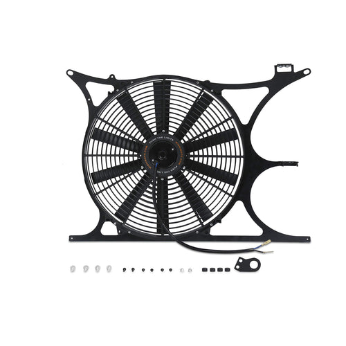 Mishimoto Performance Aluminum Fan Shroud MMFS-E36-92PNPT w NPT Sensor Fits BMW E36 3-Series 1992-1999 Black