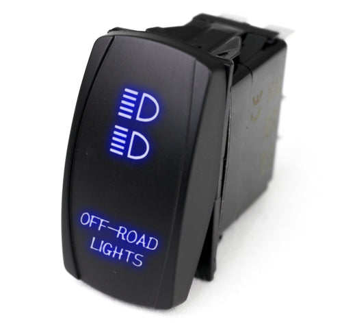 Rocker Switch Race Sport Lighting RSLJ11B w/Blue LED Radiance (Off-road Lights)