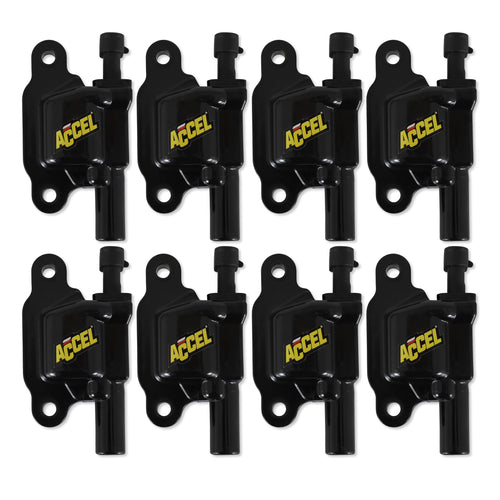 140043K-8 ACCEL SuperCoil Ignition Coil - Black - 8-Pack