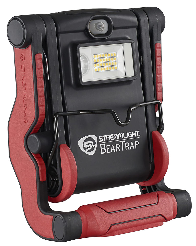 BearTrap Streamlight 61520 2000 Lumen Multi-Function Worklight with Magnetic Base and Hang Hook, 120V/100V AC, Red