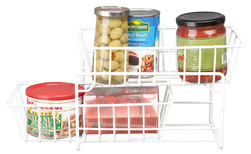 Slide-Out Small Organizer (White) (7.25" H x 6.75" W x 11" L)
