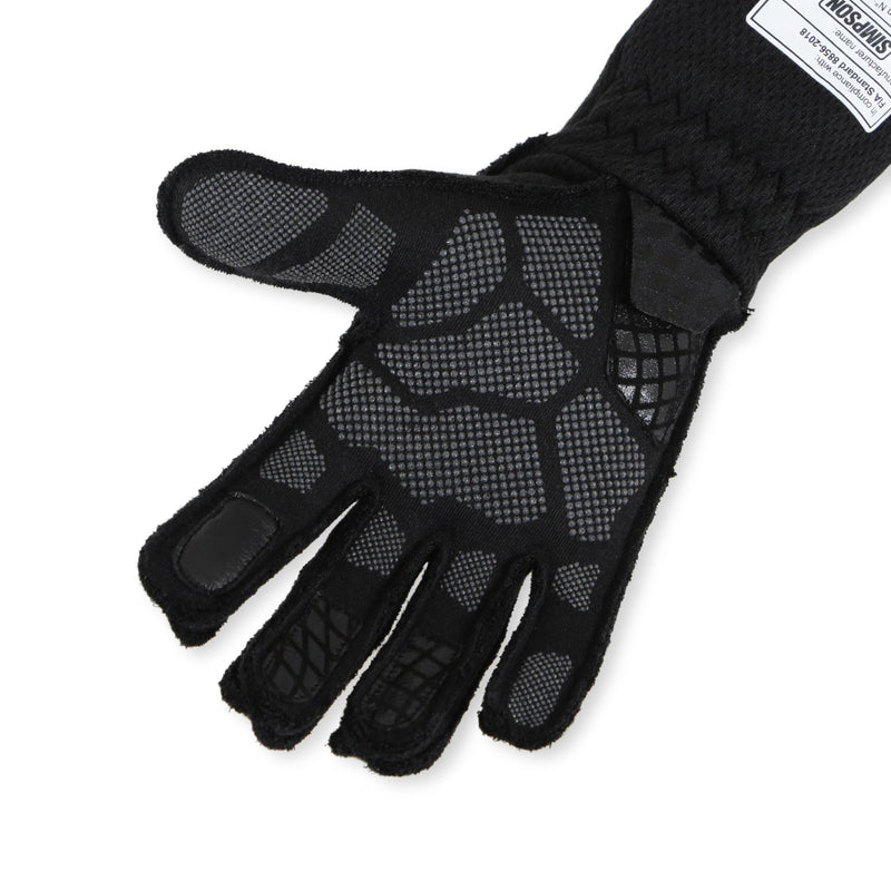 Large Simpson Racing MGLB Magnata Gloves Black/Blue - Pair
