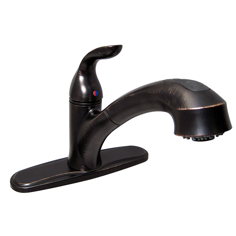 VALTERRA PF231541 Phoenix Single Handle Pull Out Kitchen Faucet, Rubbed Bronze