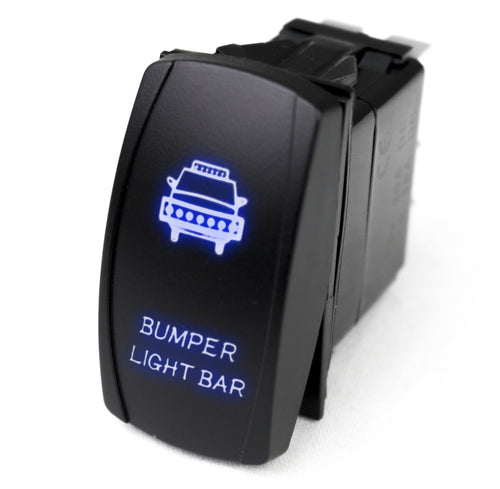 Rocker Switch Race Sport Lighting RSLJ3B w/Blue LED Radiance (Bumper Light Bar)