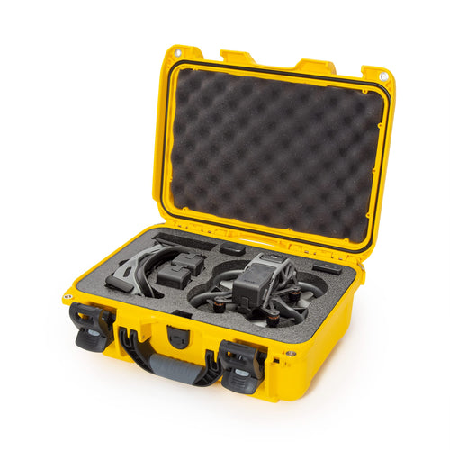 Waterproof Nanuk 915 Hard Case with Foam Insert for DJI Avata FPV Unit, Goggles and Controller - Yellow