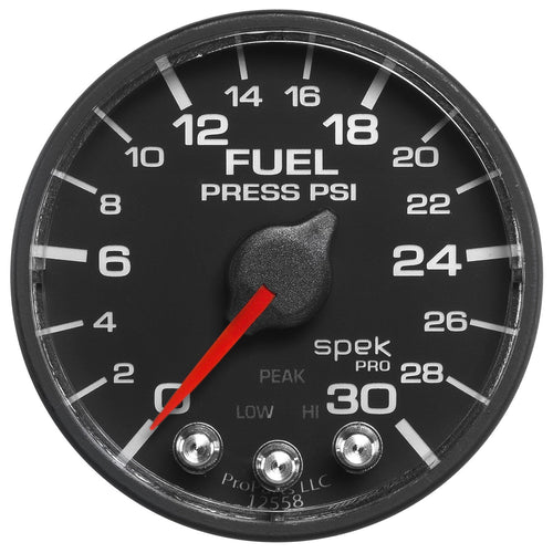 P316328 Pro Parts Spek-Pro 2-1/16" Electric Fuel Pressure Gauge (0-30 PSI, 52.4mm)