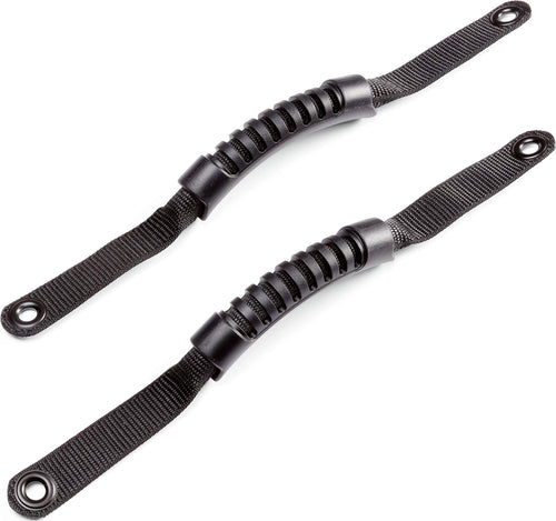 102654 WARN Rubber Grab Handles/Bar Mounted Roll Cage, Black, 1 Pair