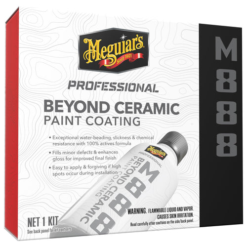 Beyond Ceramic Paint Coating Meguiar's M888 - Multi-Year Ceramic Coating For Cars, Easy to Apply, Fills in Minor Defects with Exceptional Water Beading, Slickness, and Chemical Resistance