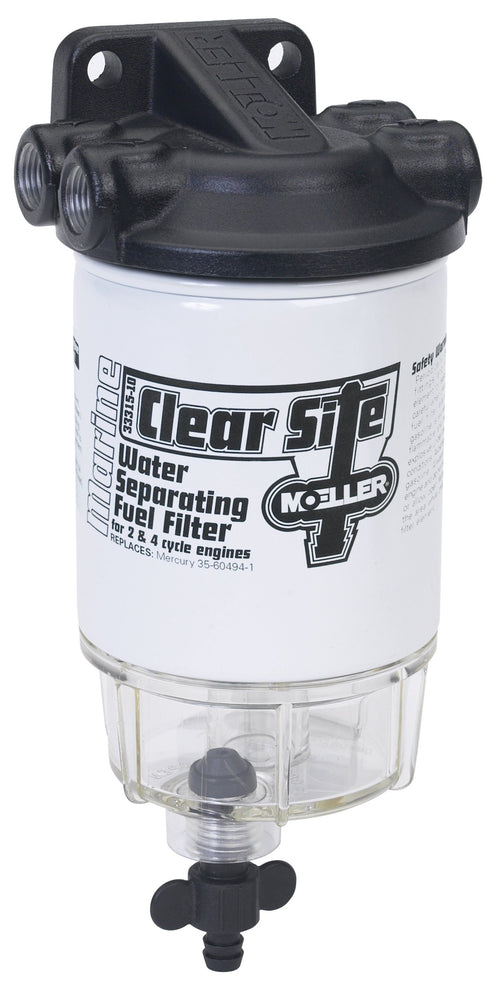 Clear Site Moeller Water Separating Fuel Filter System (3/8" NPT, Aluminum)