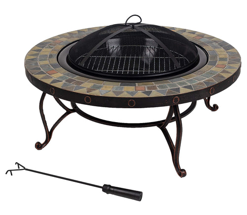 Juniper Pleasant Hearth Slate Top Fire Pit