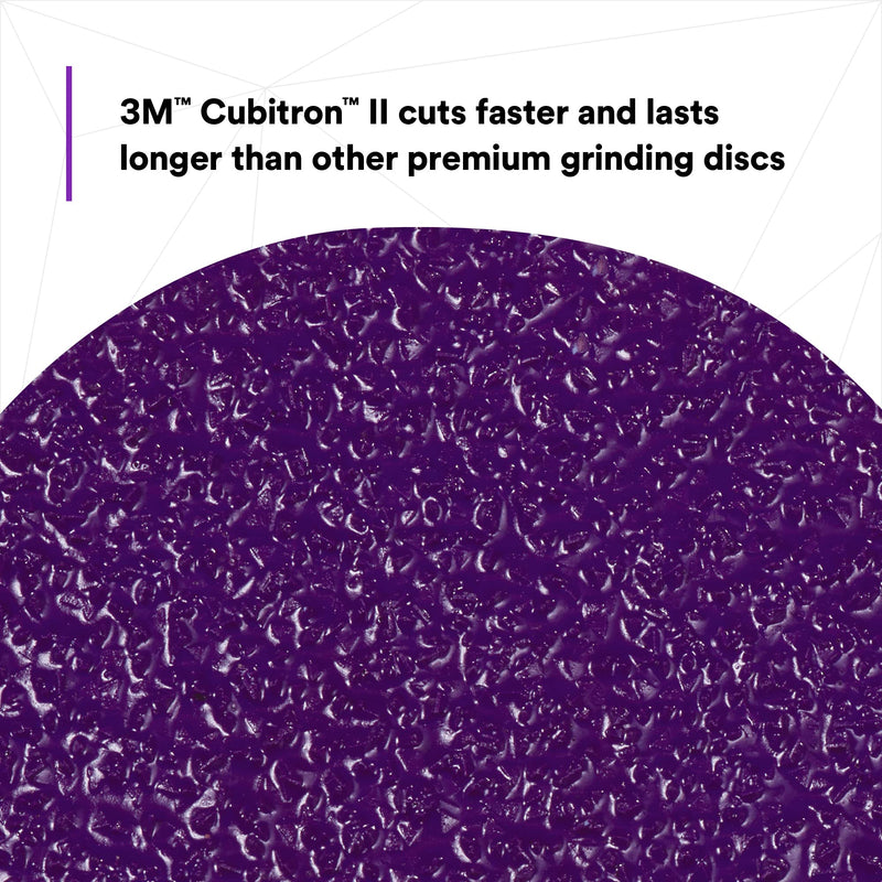 3M Roloc Cubitron II Fibre Disc, 786C, 33389, 3 in, 36+ Grit, 15 Pack, High Performance, Fast Cutting, Long Lasting