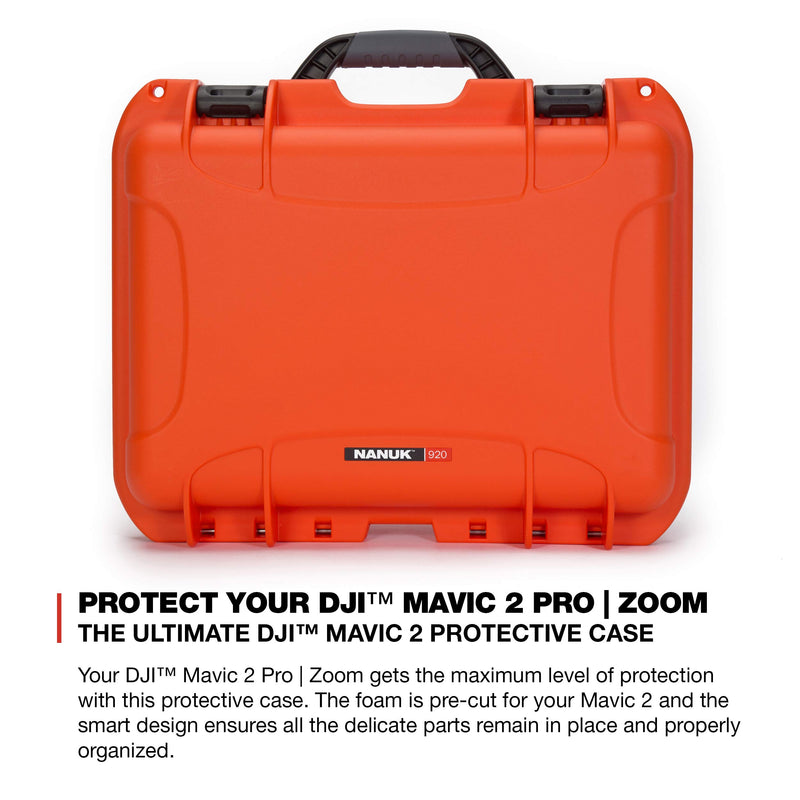 Nanuk Case for DJI Mavic 2PZ w/foam insert - Orange 920-MAV2PZ3