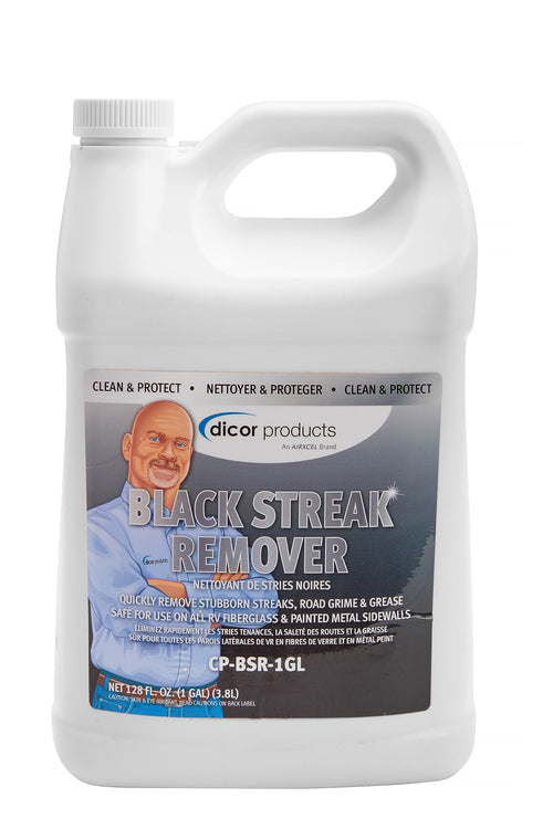 Dicor RV Black Streak Remover CP-BSR-1GL - Powerful Formula for Effective Cleaning - 1 Gallon - Black and White