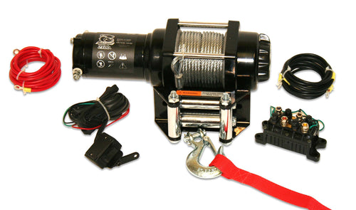 Winch BULLDOG 15006 (2500lb ATV with 50 ft. Wire Rope, Mini-Rocker Switch, Mounting Channel, Roller Fairlead)