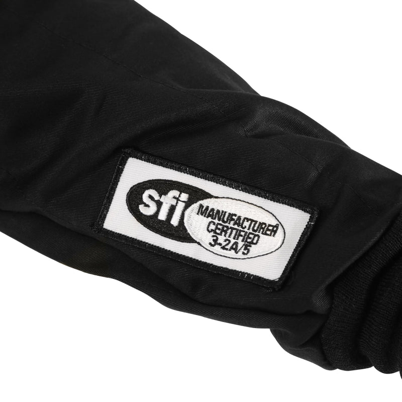 RaceQuip Multi Layer Racing Driver Fire Suit Jacket SFI 3.2A/ 5 Black Small 121002