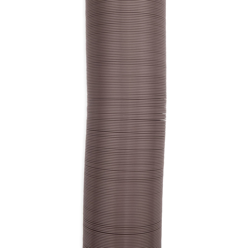 Camco High Tensile Strength Durable Vinyl Sewer Hose with Steel Wire Core – 15’ Hose with 15 mils of HTS Vinyl, Great for Year Round RVing Compresses to 26” for Simple and Easy Storage, Brown (39661)