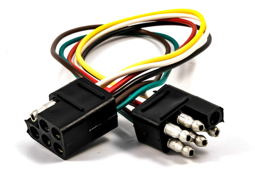12" EAZ LIFT 16 Gauge Trailer Connector, 6-Way Square (64860)
