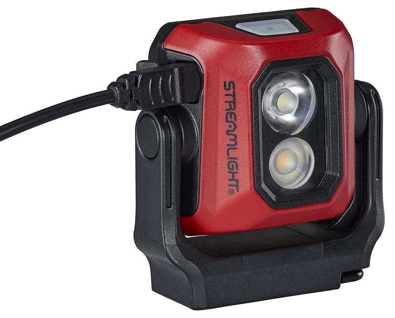 Streamlight Syclone 61510 400-Lumen USB Rechargeable Multi-Function Compact Work Light, Red