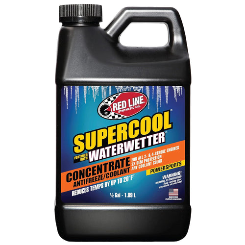 Red Line SuperCool 81235 Concentrate Antifreeze/Coolant Fortified with WaterWetter - 1/2 Gallon