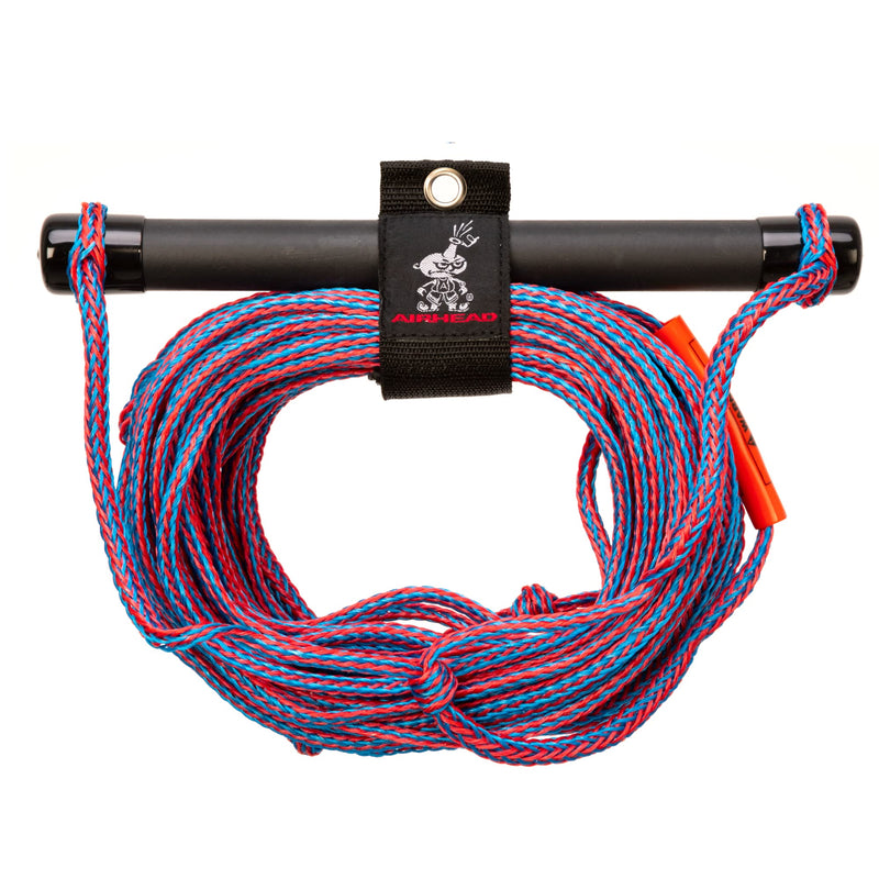Water Ski Rope Airhead with Rubber Handle, 1 Section, 75-Feet
