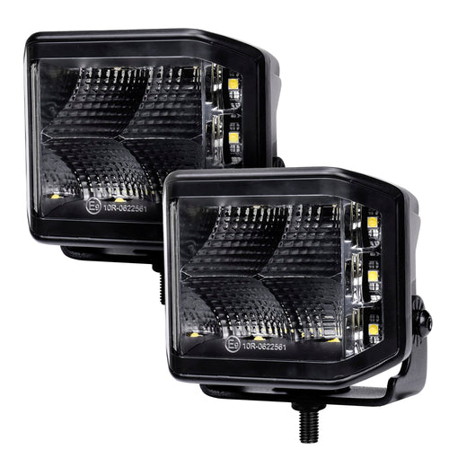 LED Lights Blackout Series - Pair of 4x3 Cube Sideline Flood Light Kit