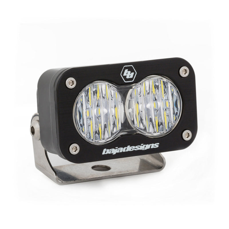 S2 Sport Baja Designs Black LED Light (Wide Cornering; Clear)