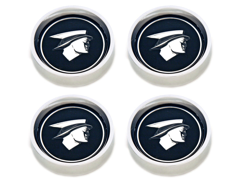 1967-1968 Scott Drake Original Hub Cap Set Black C7WY-1130-BLK